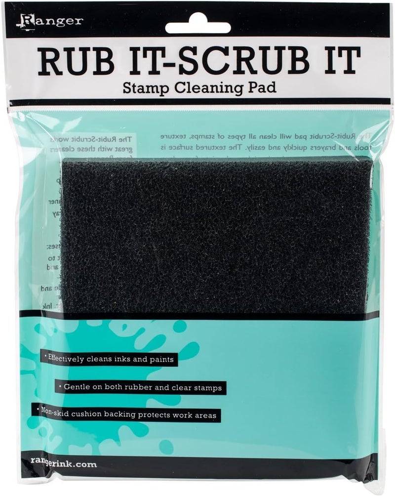 Ranger Inkssentials Rub-It Scrub-It Stamp Cleaning Pad 6" x 6" - Image 1